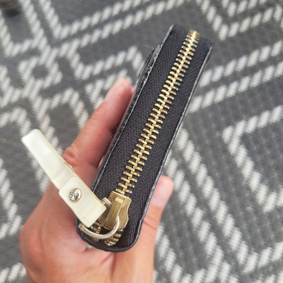 Kate Spade Black Embossed Black Wallet - Picture 7 of 9